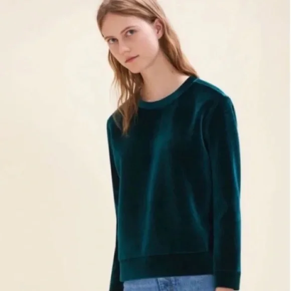 Maje Tops Maje Torina Velvet Sweatshirt S01 Poshmark